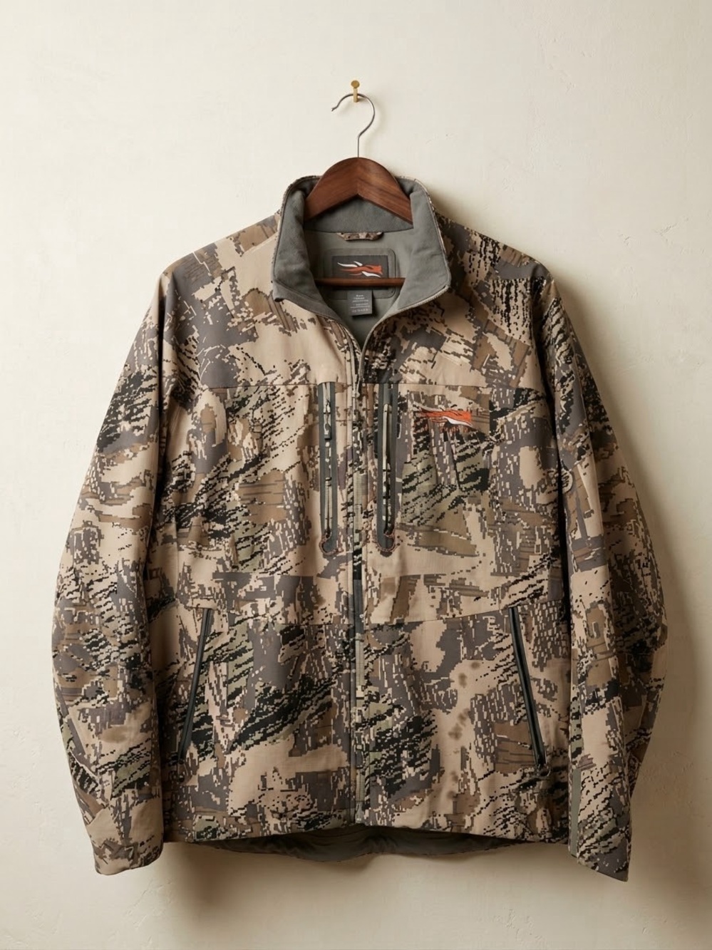 SITKA GEAR Jetstream Jacket Subalpine Camo Softshell Hunting Jacket XL Digital